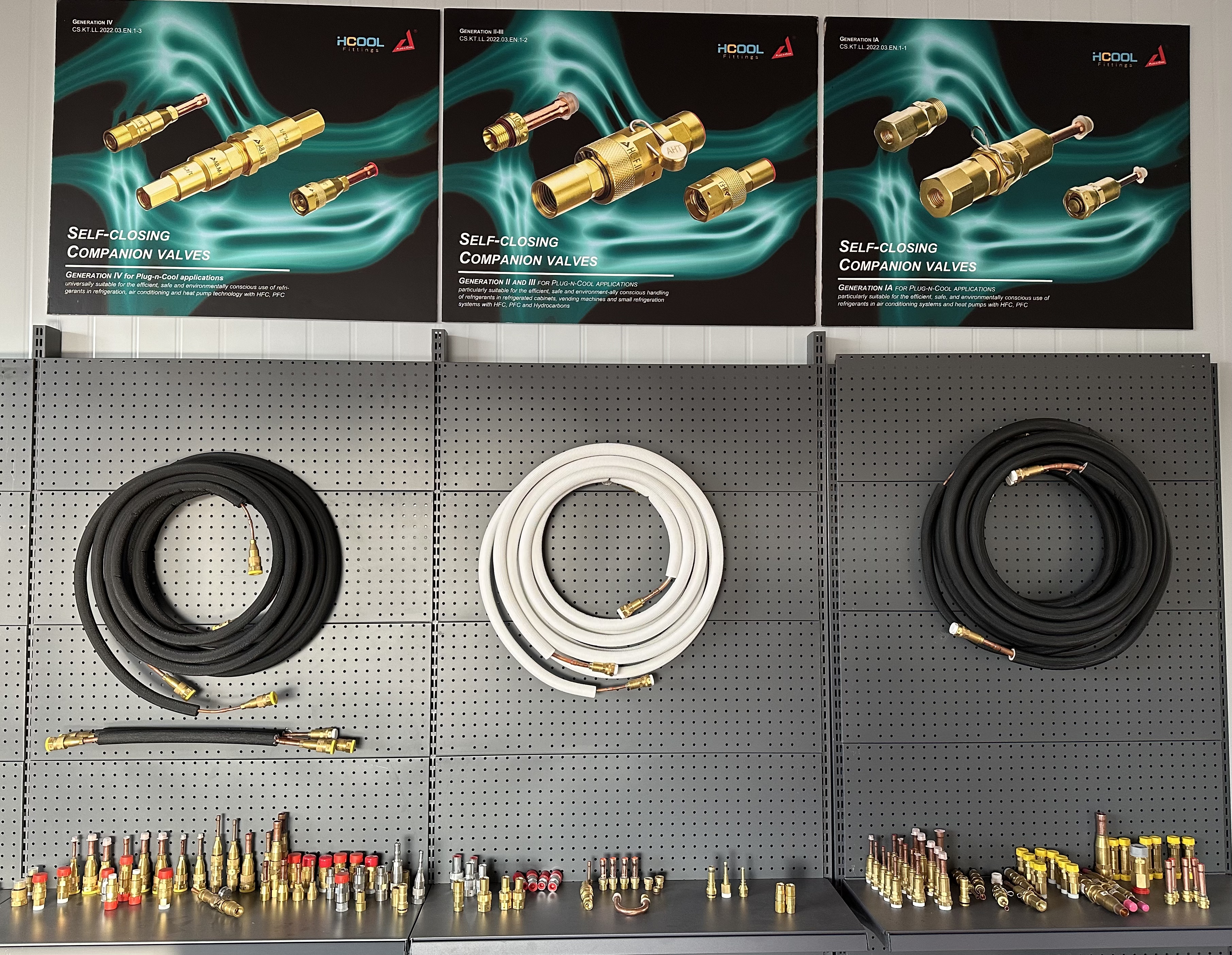 صمام توصيل سريع لنظام المضخة الحرارية - موصل ذكر / سلسلة موصل سالب